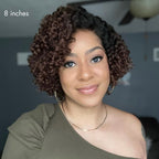 Short Curly Human Hair Wig | Minimalist HD Lace | Glueless Side Part | Lumma