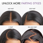 180% Density Human Hair Wig | Glueless HD Lace 7x6 Closure (Pre-Cut) | Butterfly Cut, Light Yaki Straight | Lumma