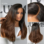 180% Density Human Hair Wig | Glueless HD Lace 7x6 Closure (Pre-Cut) | Butterfly Cut, Light Yaki Straight | Lumma