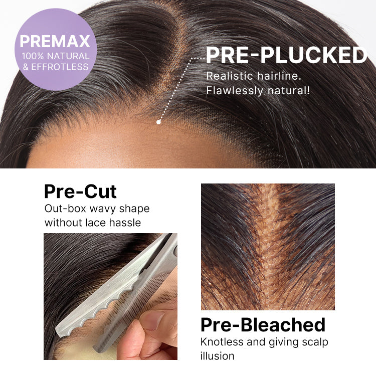 180% Density Human Hair Wig | Glueless HD Lace 7x6 Closure (Pre-Cut) | Butterfly Cut, Light Yaki Straight | Lumma