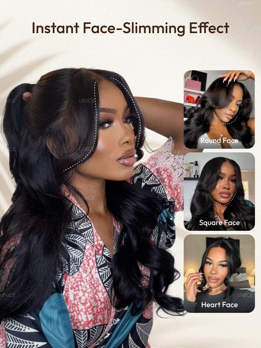 Body Wave Human Hair Wig | 13x4 HD Lace | Glueless Pull & Go | Invisi Drawstring - Lumma