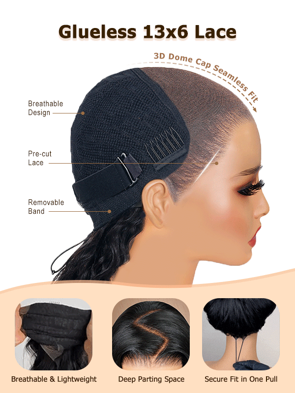 Lumma - Deep Wave Human Hair Wig | Glueless 13x6 Lace | Wear & Go