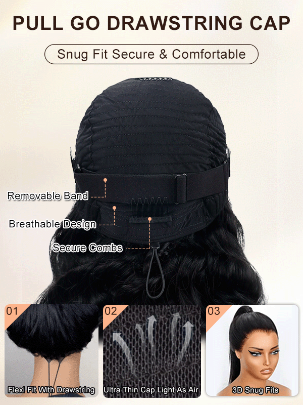 Lumma - Deep Wave Human Hair Wig | Glueless 13x6 Lace | Wear & Go