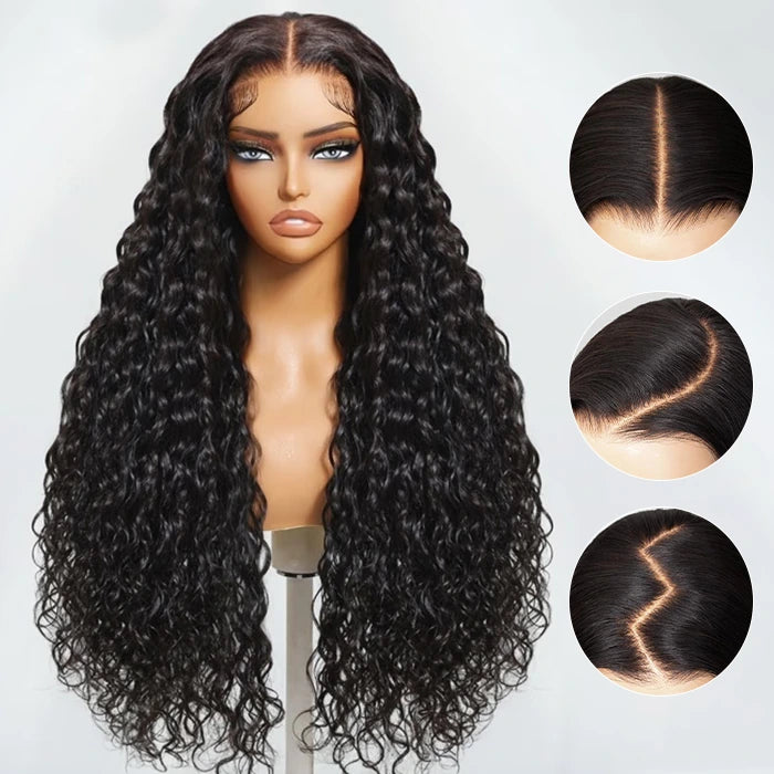 Water Wave Human Hair Wig | HD Lace Front 13x4 or 13x6 | Glueless | 250% Density - Lumma Hair