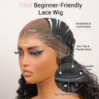Lumma - Money Piece Brown Body Wave Human Hair Lace Wig | Transparent Lace Front | Glueless Skunk Stripe